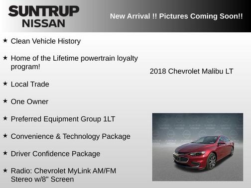 Cajun Red Tintcoat 2018 Chevrolet Malibu LT