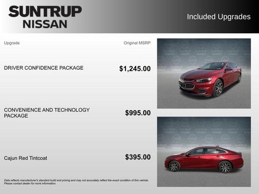 Cajun Red Tintcoat 2018 Chevrolet Malibu LT