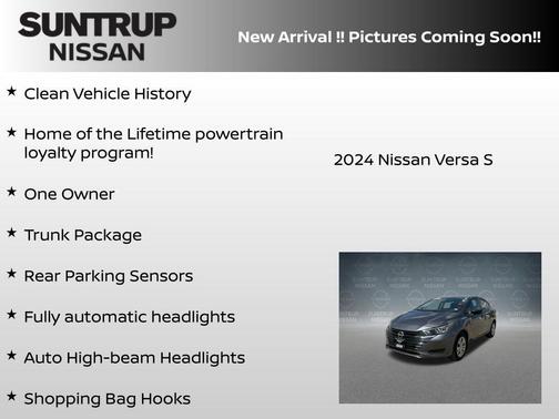 Gun Metallic 2024 Nissan Versa S