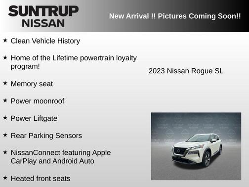 White 2023 Nissan Rogue SL
