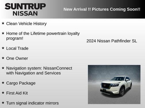 White 2024 Nissan Pathfinder SL