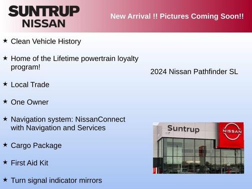 White 2024 Nissan Pathfinder SL