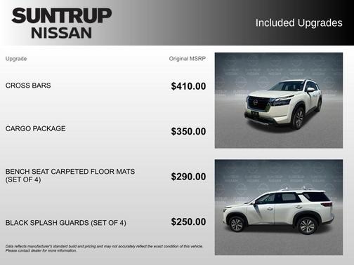 White 2024 Nissan Pathfinder SL