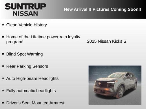 Gun Metallic 2025 Nissan Kicks S