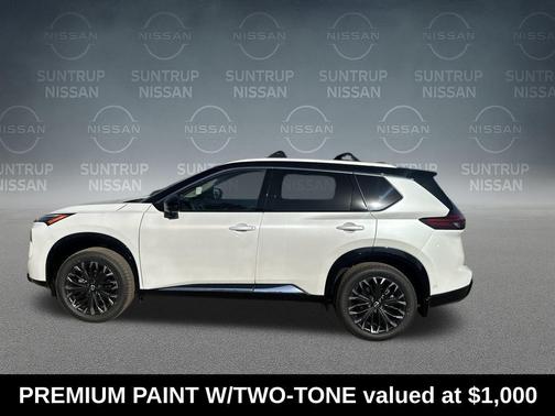 White / Black 2026 Nissan Rogue Platinum