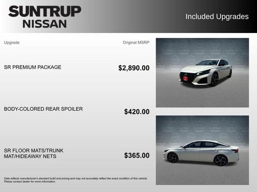 White 2023 Nissan Altima 2.5 SR
