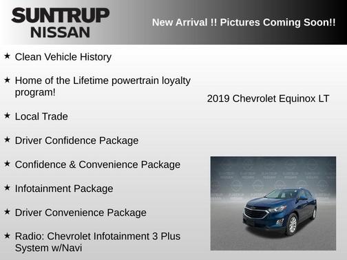 Pacific Blue Metallic 2019 Chevrolet Equinox 1LT