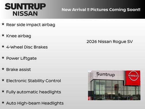Super Black 2026 Nissan Rogue SV