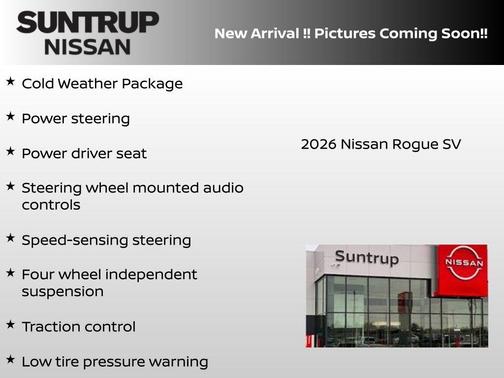 Super Black 2026 Nissan Rogue SV