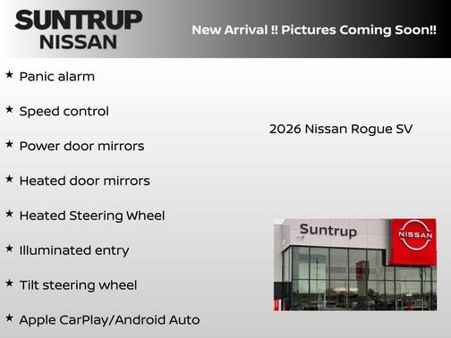 Super Black 2026 Nissan Rogue SV