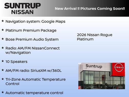 2026 Nissan Rogue Platinum