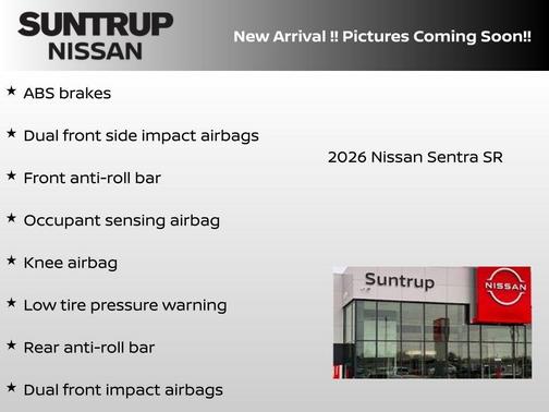 Gun Metallic 2026 Nissan Sentra SR