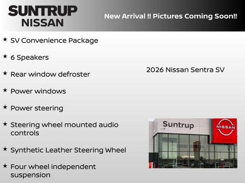 Atlantic Gray 2026 Nissan Sentra SV