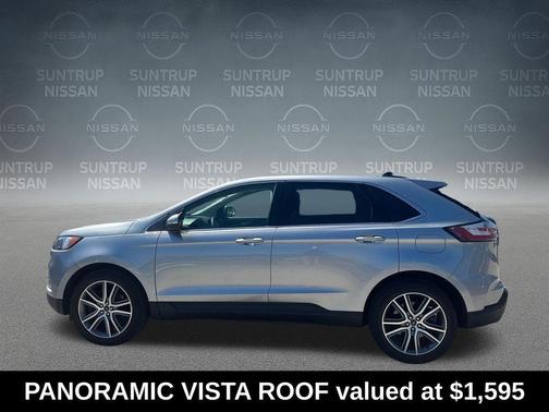 Silver Metallic 2023 Ford Edge Titanium