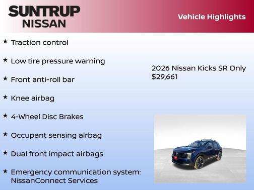 2026 Nissan Kicks SR