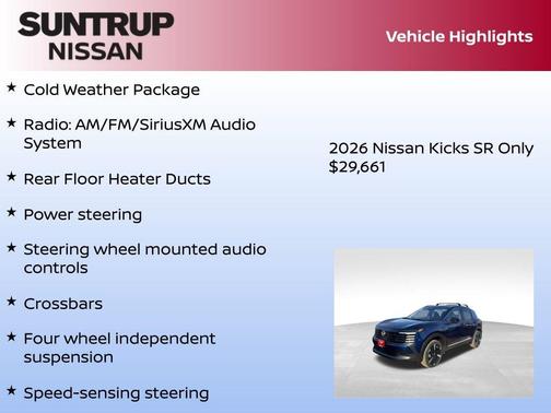 2026 Nissan Kicks SR