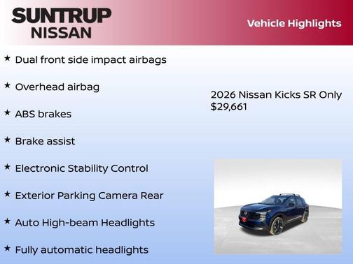 2026 Nissan Kicks SR