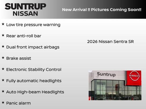 Gray / Black 2026 Nissan Sentra SR