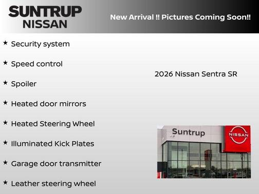 Gray / Black 2026 Nissan Sentra SR