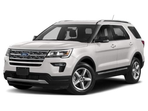 White Platinum Metallic Tri-Coat 2019 Ford Explorer XLT