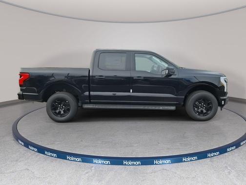 Agate Black Metallic 2025 Ford F-150 Lightning XLT