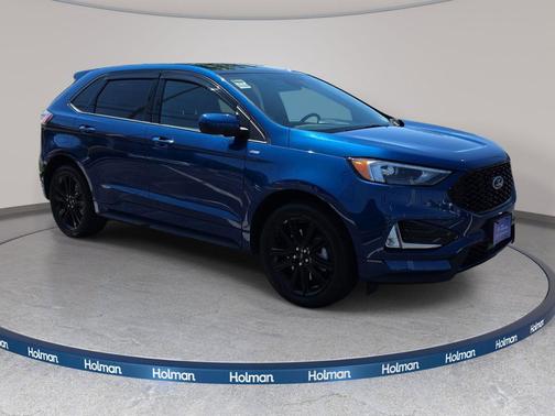 Atlas Blue Metallic 2023 Ford Edge ST Line