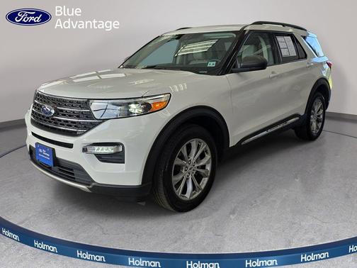 Star White Metallic Tri-Coat 2023 Ford Explorer XLT