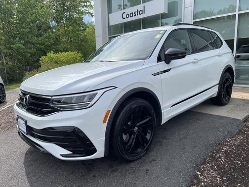 Opal White Pearl 2023 Volkswagen Tiguan 2.0T SE R-Line Black 4MOTION