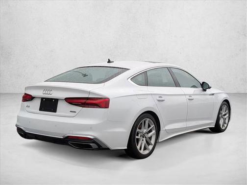 Glacier White Metallic 2024 Audi A5 Sportback 45 S Line Premium Plus