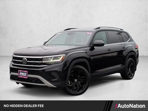 Deep Black Pearl 2023 Volkswagen Atlas 3.6L SE w/Technology