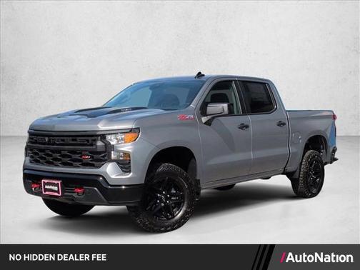 Sterling Gray Metallic 2026 Chevrolet Silverado 1500 Custom Trail Boss
