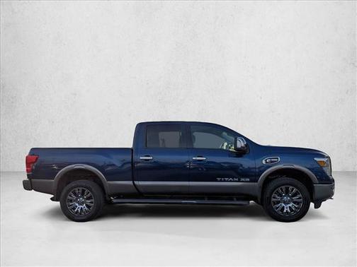 Deep Blue Pearl 2018 Nissan Titan XD Platinum Reserve