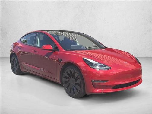 Red Multi-Coat 2023 Tesla Model 3 Performance