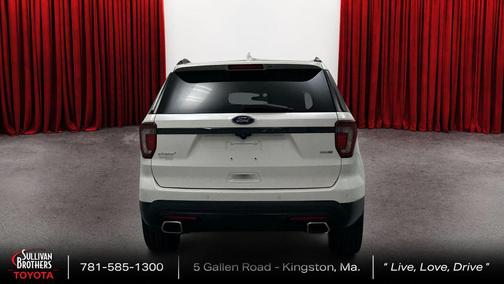 White Platinum Metallic Tri-Coat 2017 Ford Explorer sport