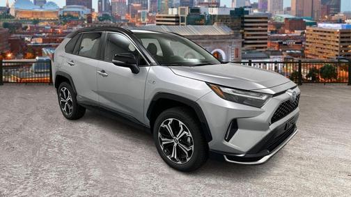Silver Sky Metallic/Midnight Black Metallic 2023 Toyota RAV4 Prime XSE