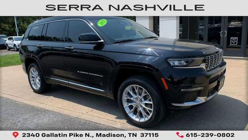 Diamond Black Crystal Pearlcoat 2021 Jeep Grand Cherokee L Summit