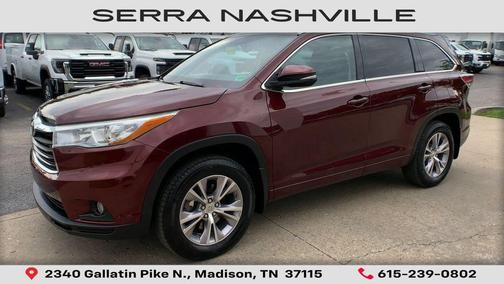 Ooh La La Rouge Mica 2015 Toyota Highlander XLE
