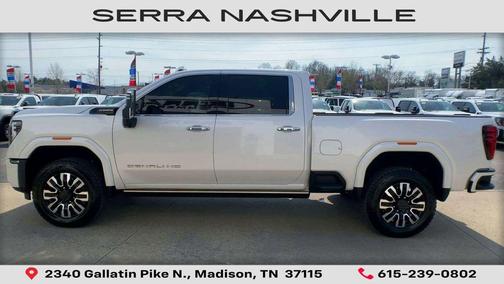 White Frost Tricoat 2024 GMC Sierra 3500 Denali