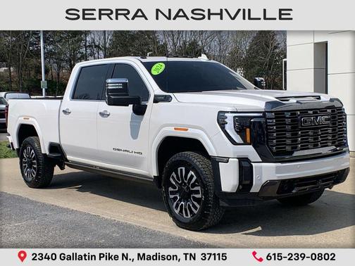 White Frost Tricoat 2024 GMC Sierra 3500 Denali