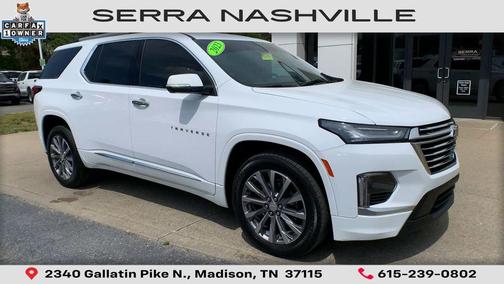 Summit White 2023 Chevrolet Traverse Premier