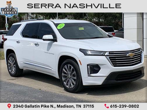 Summit White 2023 Chevrolet Traverse Premier