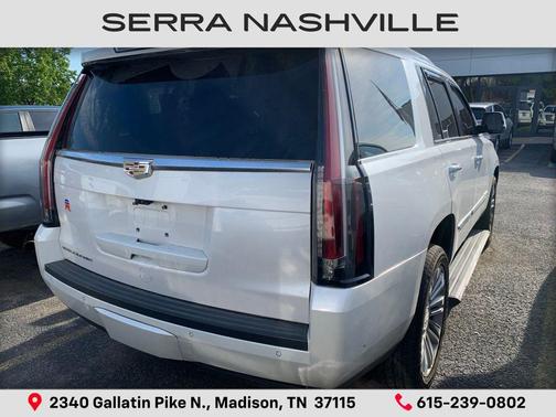 Crystal White Tricoat 2018 Cadillac Escalade Platinum