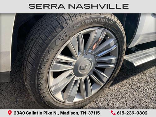 Crystal White Tricoat 2018 Cadillac Escalade Platinum