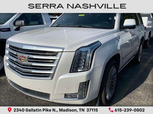 Crystal White Tricoat 2018 Cadillac Escalade Platinum