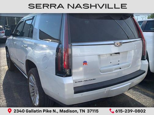Crystal White Tricoat 2018 Cadillac Escalade Platinum