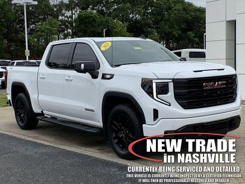 Summit White 2025 GMC Sierra 1500 Elevation