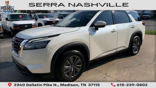 Pearl White Tricoat 2022 Nissan Pathfinder SV 2WD