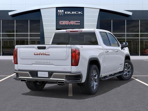 Glacier White Tricoat 2026 GMC Sierra 1500 SLT