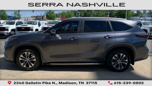 Magnetic Gray Metallic 2024 Toyota Highlander Hybrid XLE
