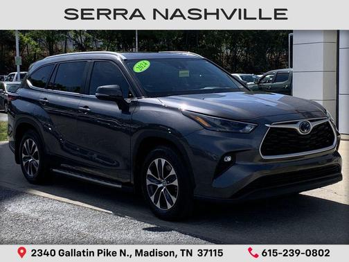 Magnetic Gray Metallic 2024 Toyota Highlander Hybrid XLE